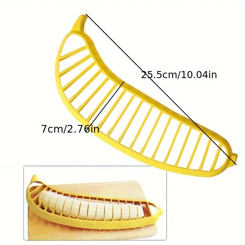 1pc,Fruit Slicer - Reusable Banana,and Egg Slicer - Washable Kitchen Gadget for Dorm Essentials and Kitchen Tools