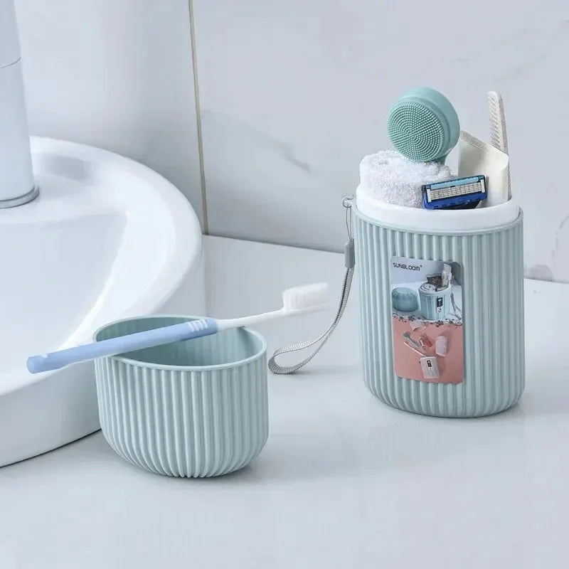 Travel Mouthwash Cup Portable Essential Business Trips Toothbrush Case Toothbrush and Toothpaste Storage Box for Outdoor Travel