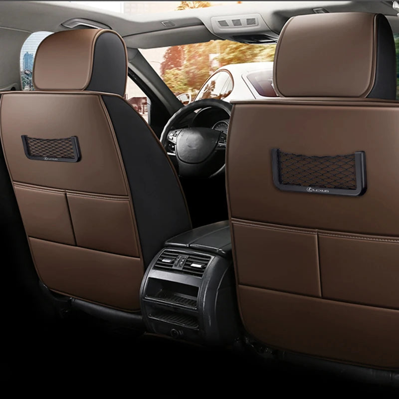 Car Seat Side Interior Back Sundries Pocket Mesh Storage Bag For Lexus RX330 IS250 Ct200h Fsport ES300h RX350 IS300h GS300 LS460