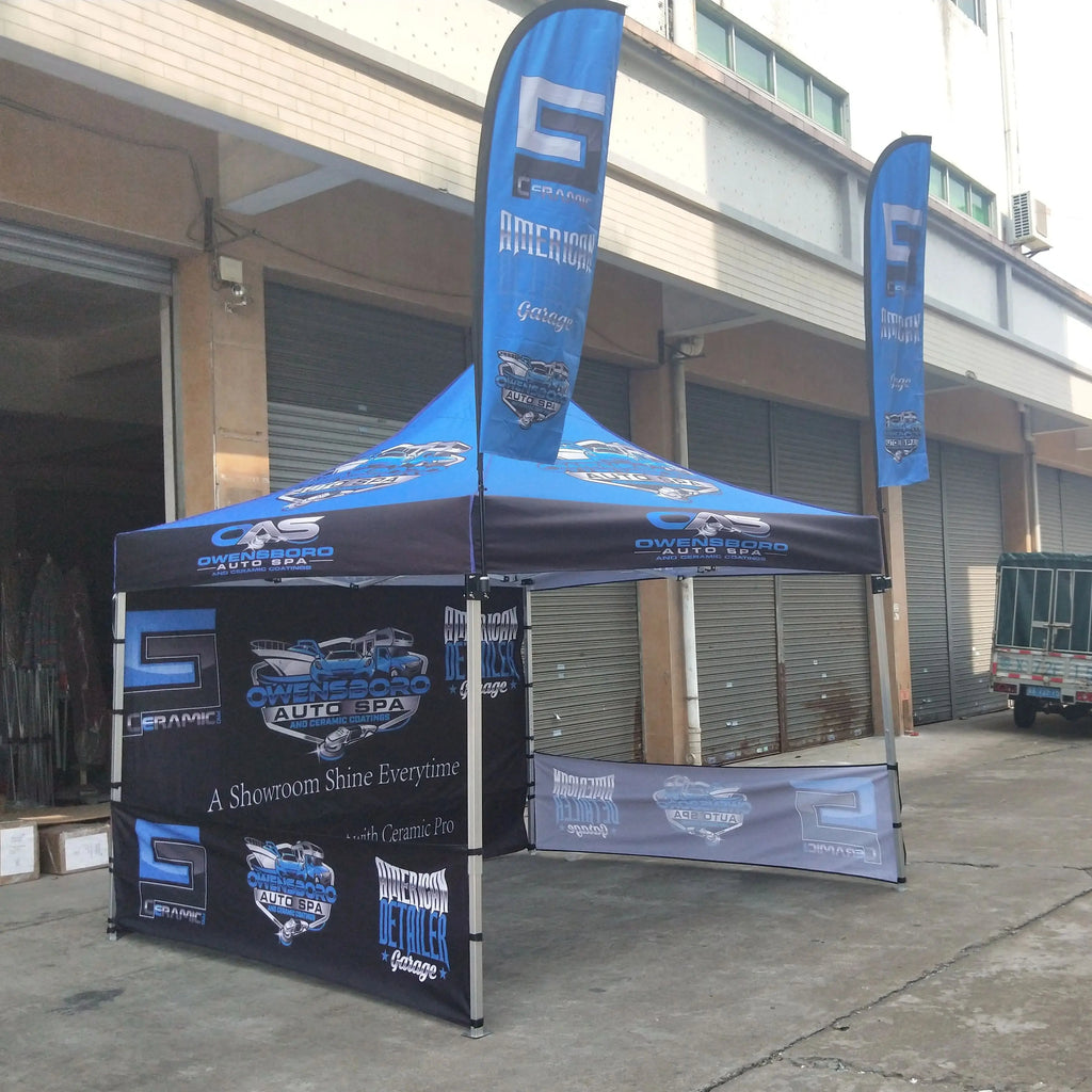 Exhibition Event Marquee Gazebos Custom Printed  Canopy Custom Tent Pop Up Foldable Tent Banner Table Flag