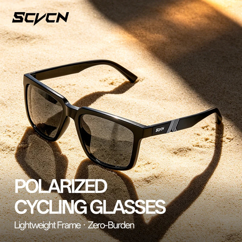SCVCN HD UV400 Polarized Hiking Sunglasses Casual Stylish Outdoor Sports Glasses Running Fishing Driving and MTB Sunglasses
