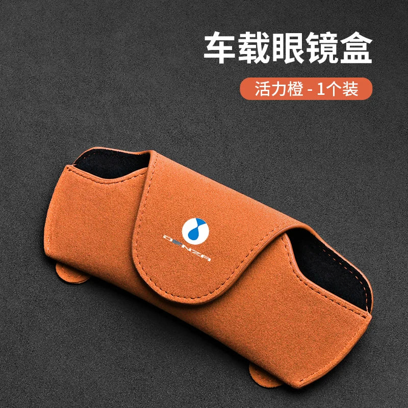 Car glasses storage box For DENZA N9 D9/N7/8 X Z9 GT Suede sunshade glasses clip