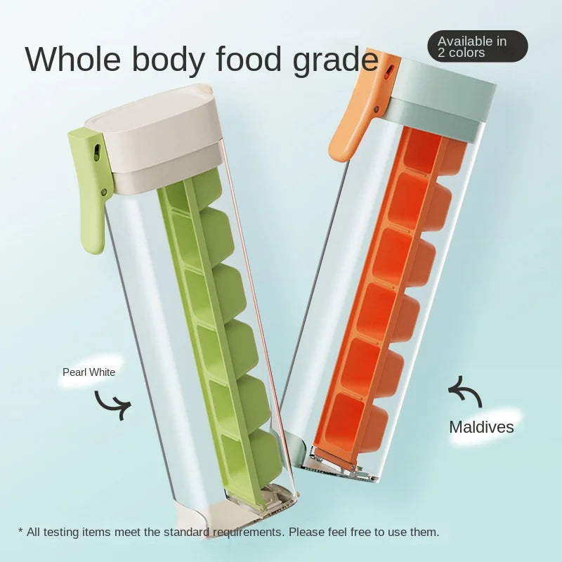 Home creative self-made small single-hand press ice grid network red simple 6 grid refrigerator ice cube mold