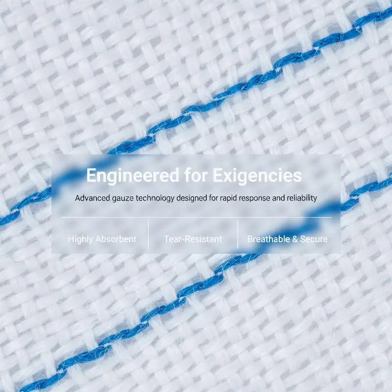 Medical Hemostatic Gauze Soluble Emergency Trauma Wound Dressing Sterile for Home Outdoor First Aid Survival Gear