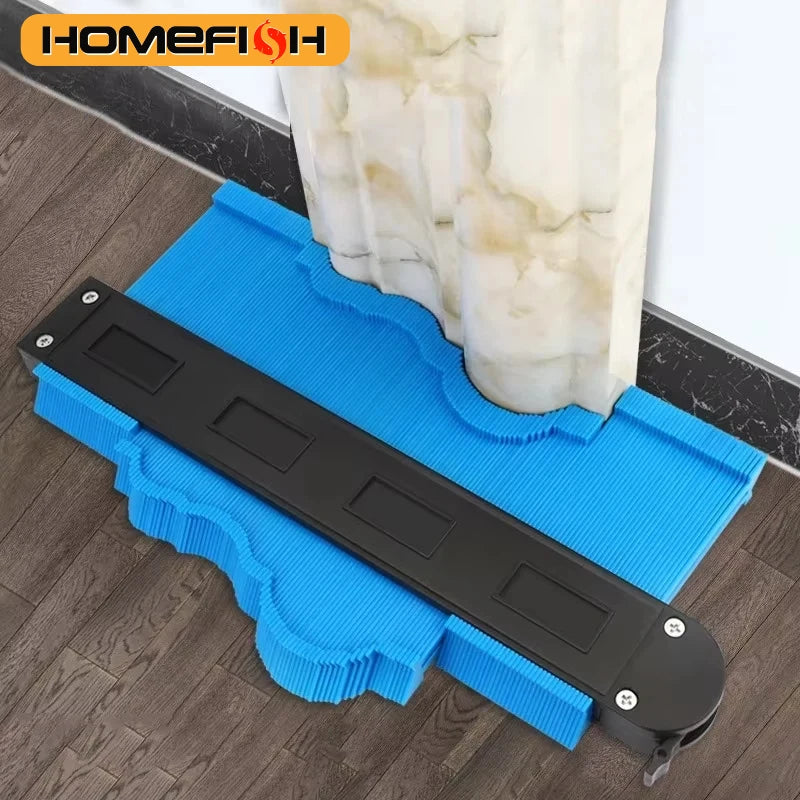 Profile Contour Gauge line Copier Ruler Cutting template Construction Woodworking Measuring instrument ceramic Tiling tiles tool