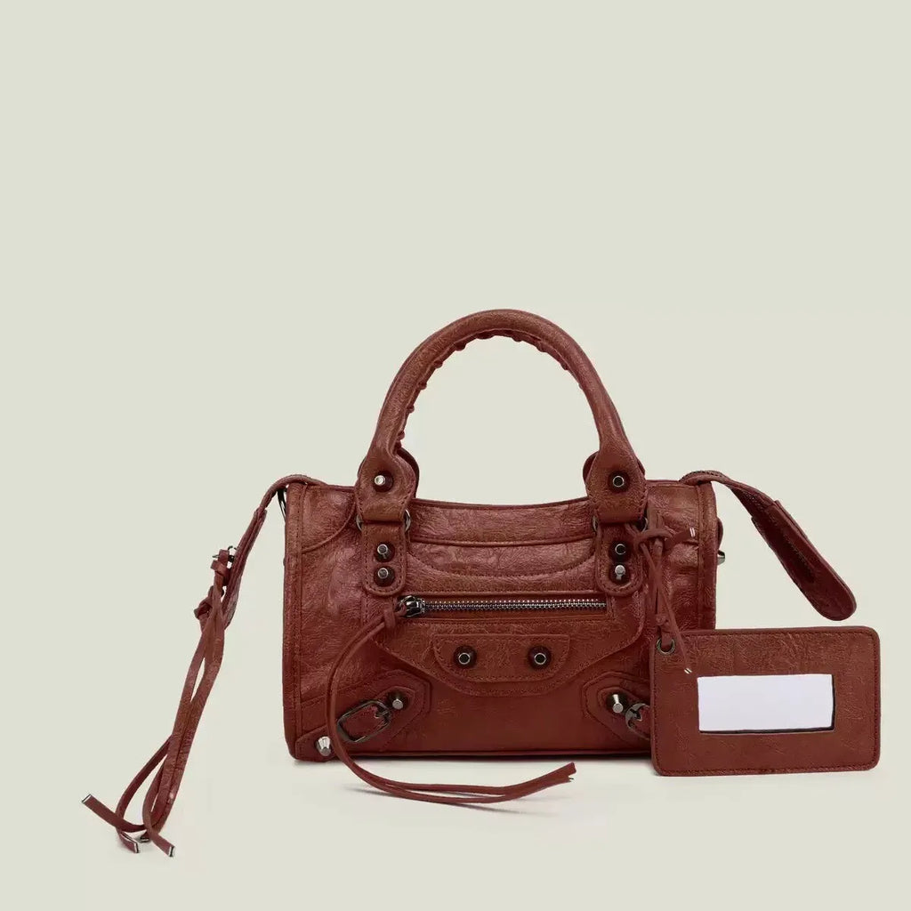 New Handbags European 2026 Tendency Fashion Motorcycle Women Bag Textured Niche Design Stylish Shoulder Crossbody Bag for Women