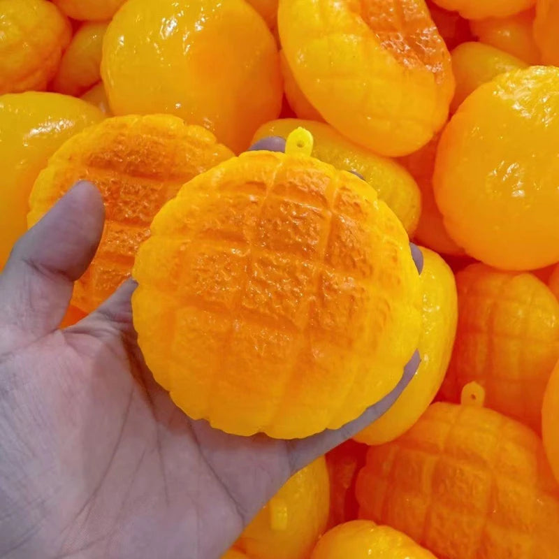 Food-Shaped Stress Ball Pineapple Bun Squishy Toy Moldable Bounce Squeeze Ball ASMR Sensory Anti Stress Fidget Toys Squeeze Toy
