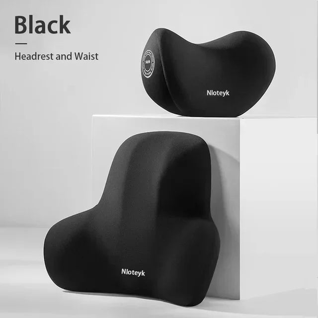 The New Memory Foam Car Neck Pillow Protects the Lumbar Back, Supports the Breathable Headrest, Relieves Pressure