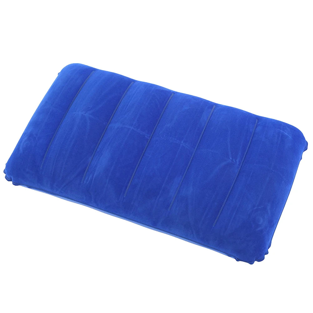 47x30cm Inflatable Pillow Portable Square Folding Pillow Comfortable Ergonomic for Neck & Lumbar Support