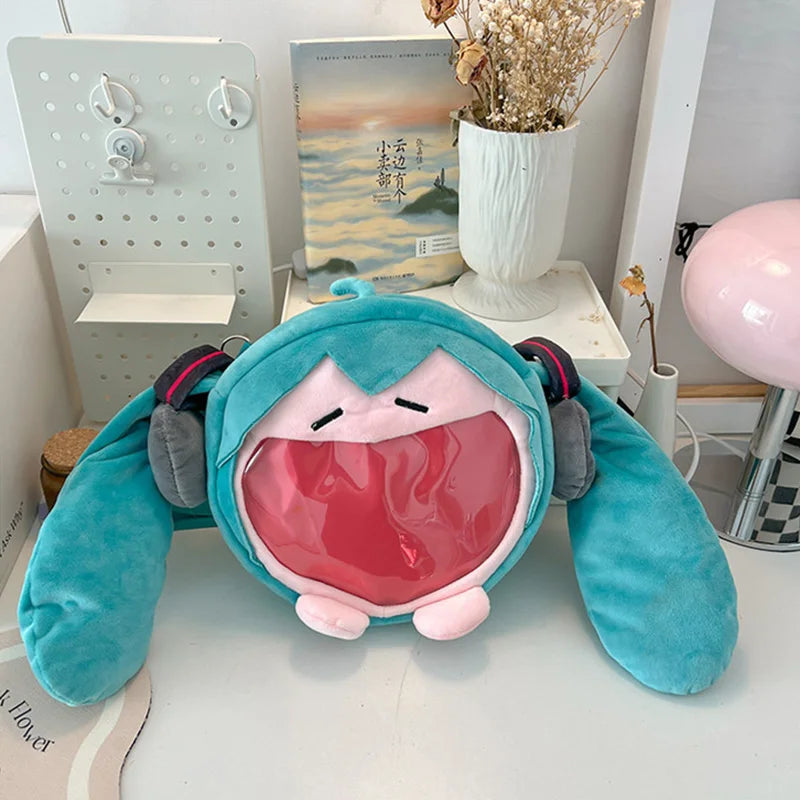 Kawaii Japanese Cartoon Girls Messenger Bag Cute Harajuku Aesthetic Schoolbags Preppy Sweet Daily commuting package For Kids
