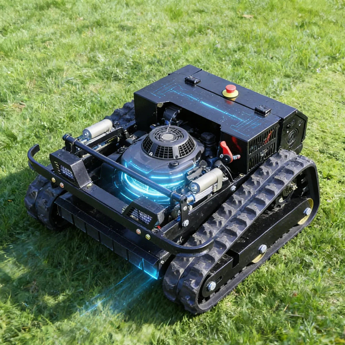 Customized Robot Lawn Mower Remote-Controlled Self-Propelled Hillside Lawn Mower, Mountain Weed Removal Flail-Type Lawn Mower
