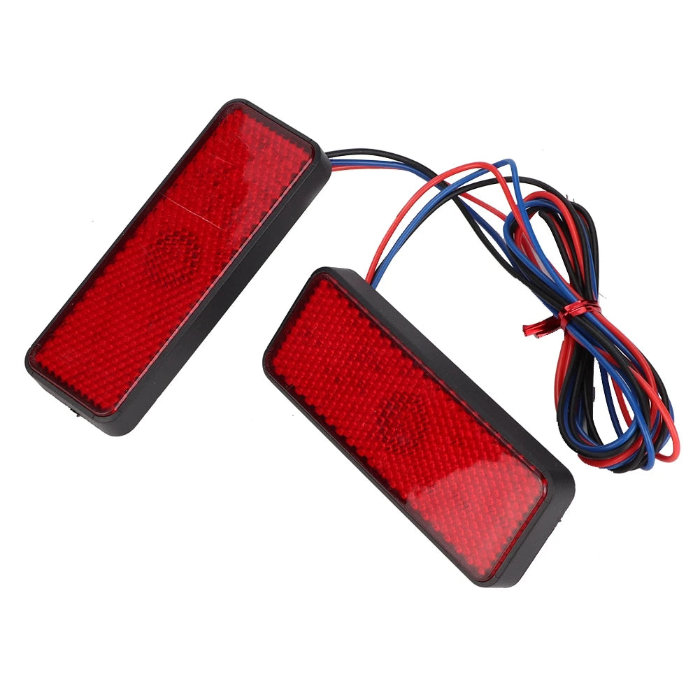 Red 12v Motorcycle Rear Tail Brake Stop Light Truck Side Marker Led Reflector Motorcycle Truck Trailer Car