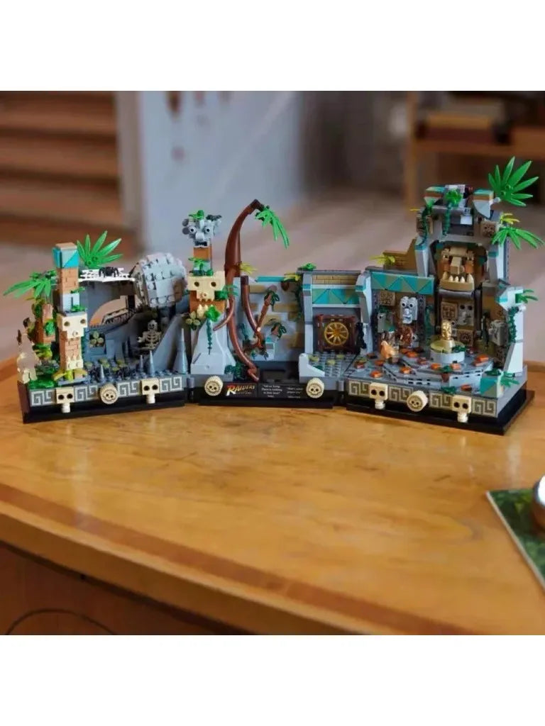 2026 NEW In stock  Indiana Jones Temple of the Classic Building Block Kit Children Educational Toy Birthday Gifts