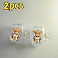 2pcs Highland Cow Portable Toothbrush Case Ideal for Home and Travel Use Perfect Party Holiday Gifts For Family Friends Women