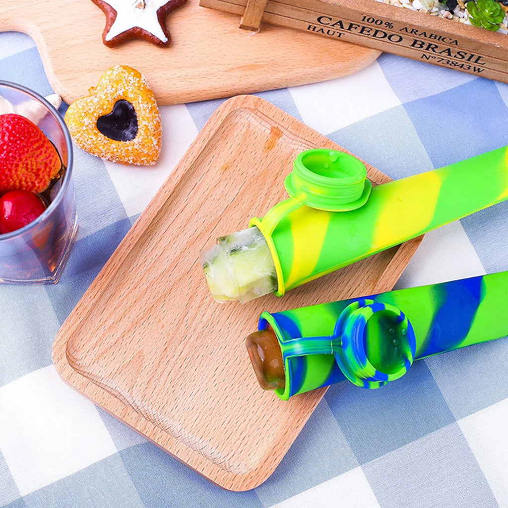 6-24pcs Popsicles Molds DIY Popsicle Maker Summer Ice Cream Yogurt Jelly Ice Pop Mold Freeze Cream Maker Kitchen Tool Accessory