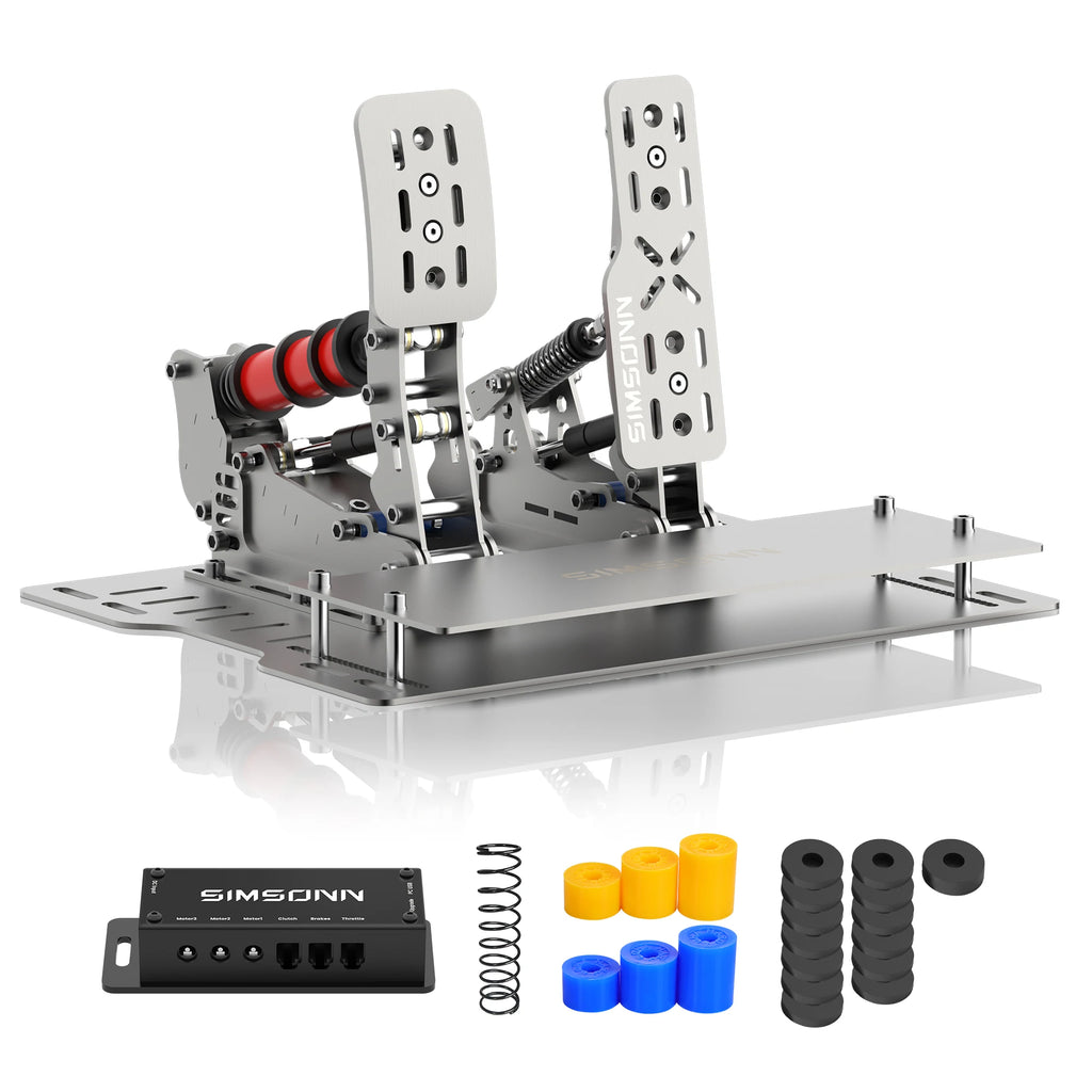 SIMSONN Plus X Sim Racing Simulator Pedal PC Simracing Pedals Support VAM and VAM RPO Vibration Motor Driving Game Accessories