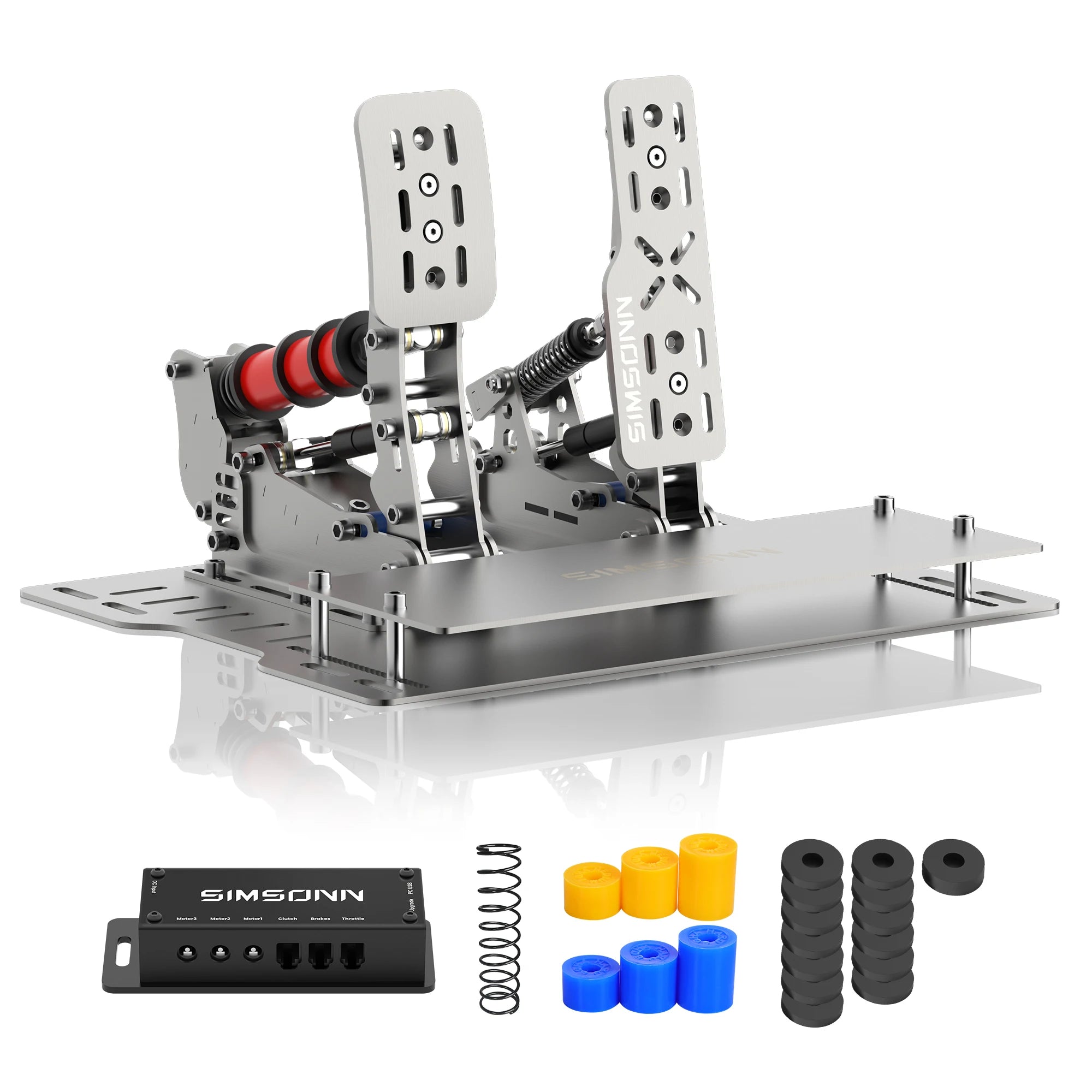 SIMSONN Plus X Sim Racing Simulator Pedal PC Simracing Pedals Support VAM and VAM RPO Vibration Motor Driving Game Accessories