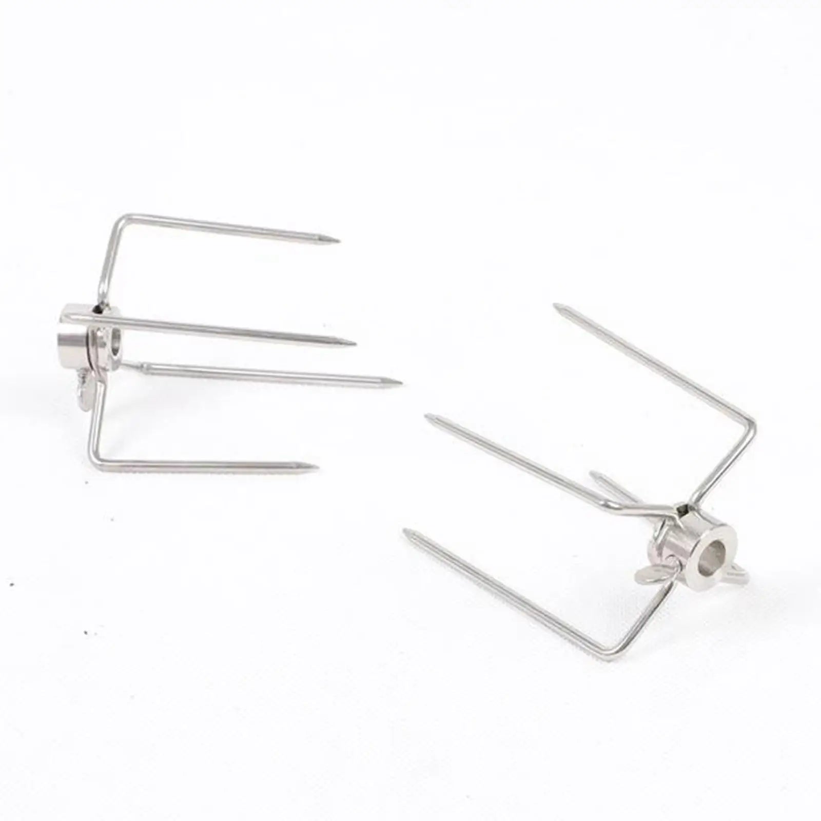 Heavy Duty Barbecue Utensils Set Stainless Steel Rotisserie Forks for Grilling Steak Beef Chicken on Charcoal Grill