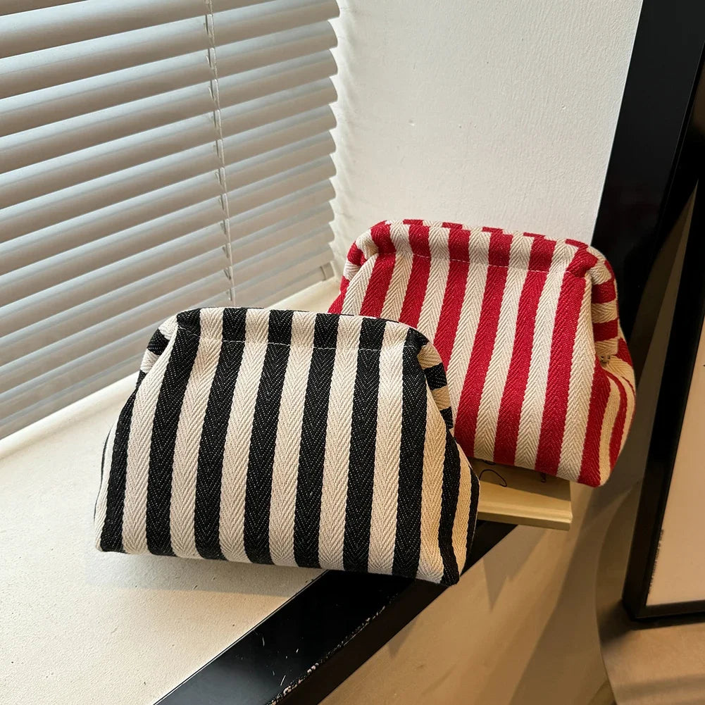 Summer Woven Crochet Purses for Women Beach Clutch Handbags 2024 Dumpling Hobo Casual Colorblock Bag Ladies Ruched Cloud Purse