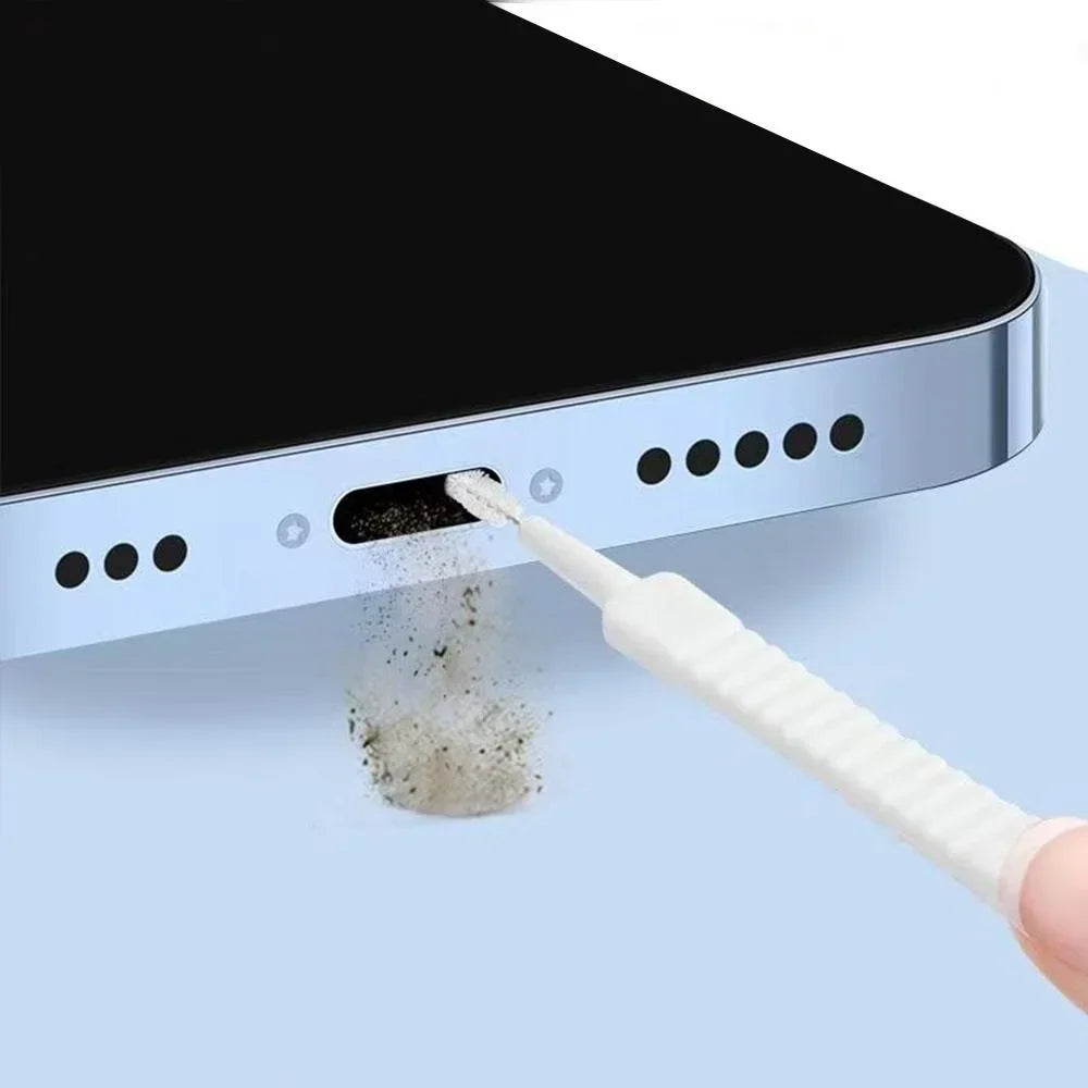 10-100PCS Charging Port Cleaning Brush 65mm Dust Hole Clean Mini Brush Bendable Mini Soft Round Brushes Cleaner Sets