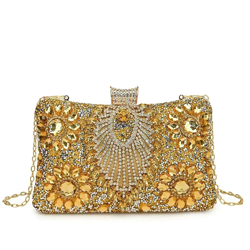 Brilliant Diamond Evening Bags Shoulder and Crossbody Bags Super Cool Personality 2025 Designer New Style Handbags for Women New