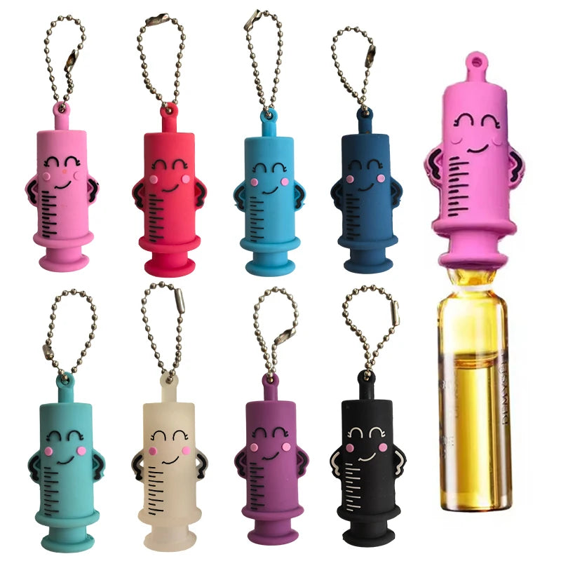 Ampoule Bottle Opener Keychain Syringe-Shaped Medication Vial Cutter Nurse Doctor Ampoule Bottle Breaker Aid Nurse Tool