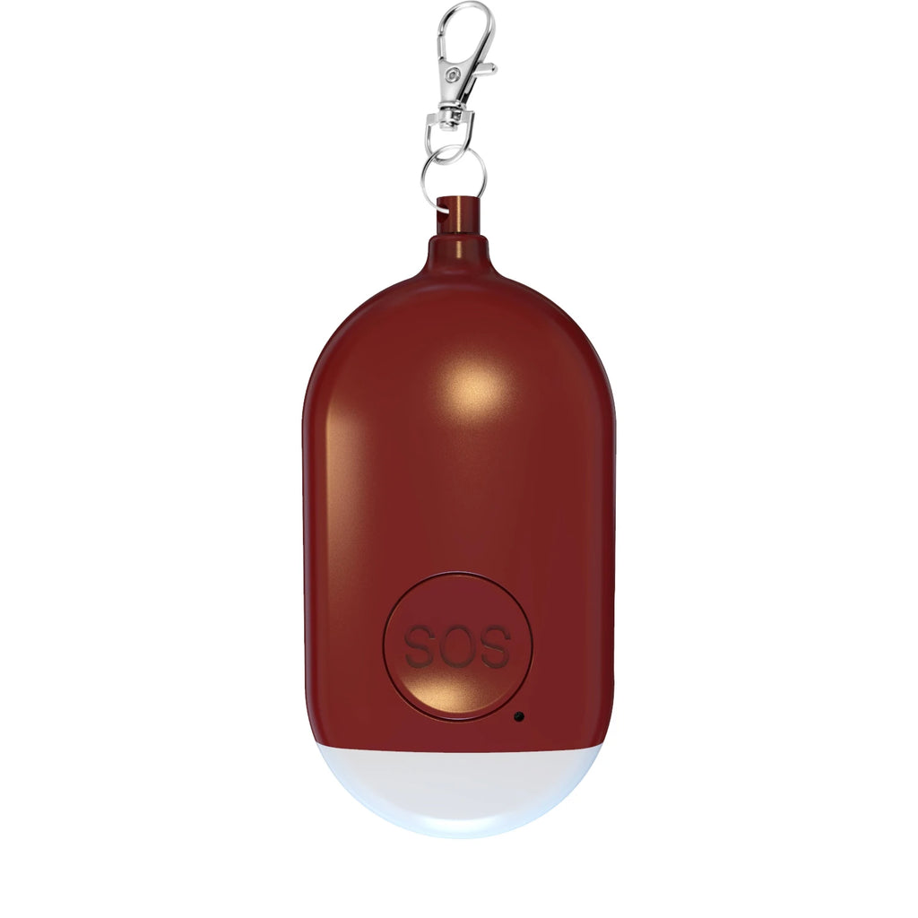 Rechargeable Self Defense Keychain Alarm 130dB Loud Emergency Personal Siren with Flashing Strobe Light SOS Safety Alert Device