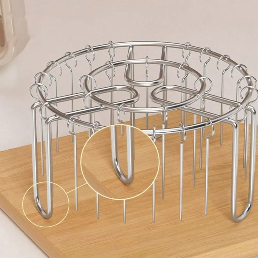 Stainless Steel Vertical Grill Rack String Grill 12/24/25/36 Skewer Holder Detachable Vertical Barbecue Skewer Bracket