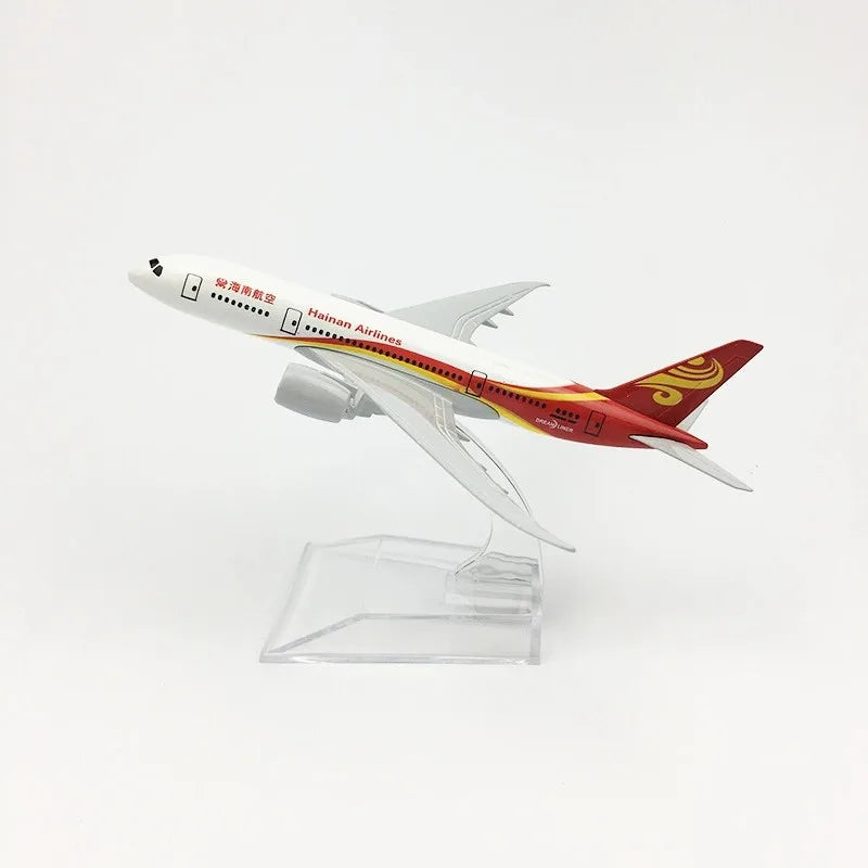 Air China HaiNan Airways B787 Model Airplane 16cm 787 Airways w Stand Metal Plane Model Aircraft Toy Displays kids toys for boys