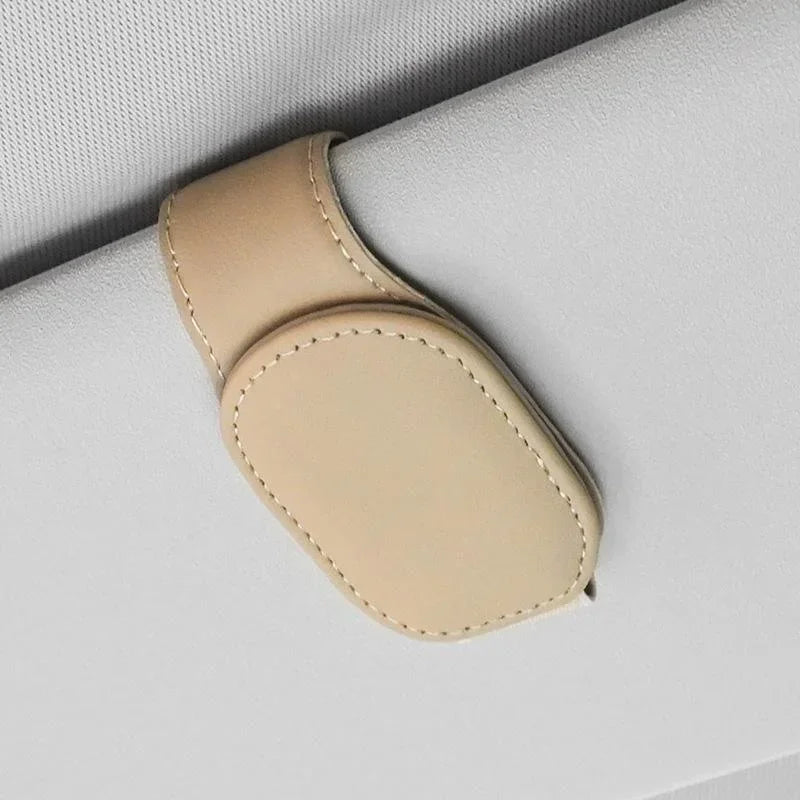 Car Glasses Case Sunglasses Clip Card Ticket Holder Stand Fastener Pen Eyeglasses Case Car Accessories
