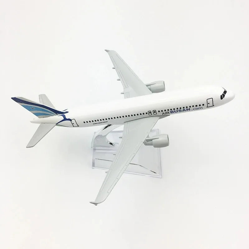 Miniature 320 Metal 1/400 Scale Aircraft Air Busan Airways A320 16CM Airplane Model Toys Plane For Children Souvenir Plane Toy