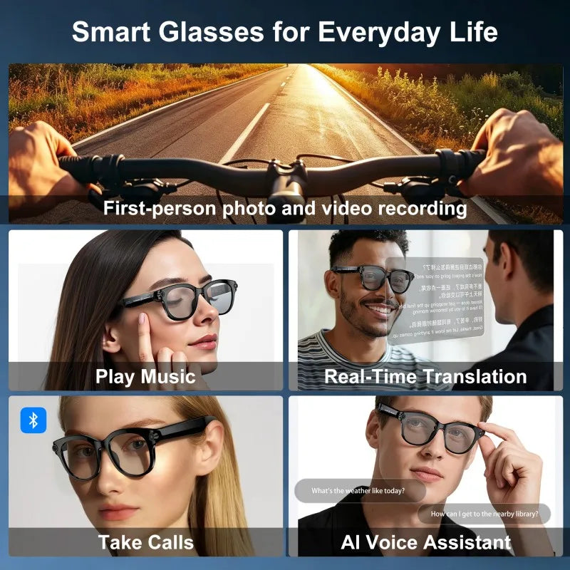 Xiaomi Smart AI Glasses 1080P HD Video Record Camera ChatGPT Bluetooth Call 32GB ROM Language Translation Music Sunglasses Men