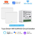 Tuya WiFi Smart Light Switch Smart Home Wireless RF 433mhz Push Button Wall Switch Via Alexa Google Home Alice Smart Life App