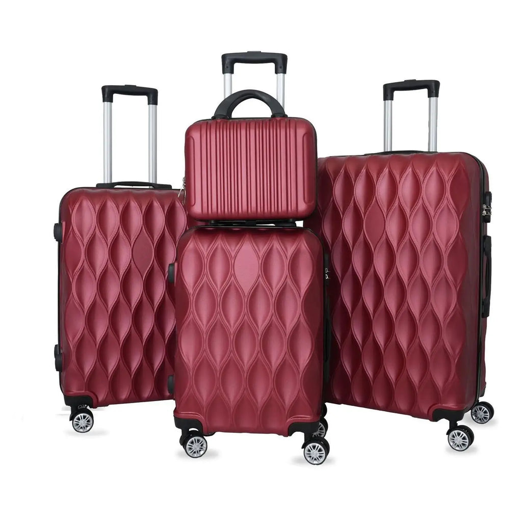 Four-Piece Set ABS Universal Wheel Luggage Travel Suitcase Carry-On Bag Set for Travel And Business Trip in 14202428 Inches