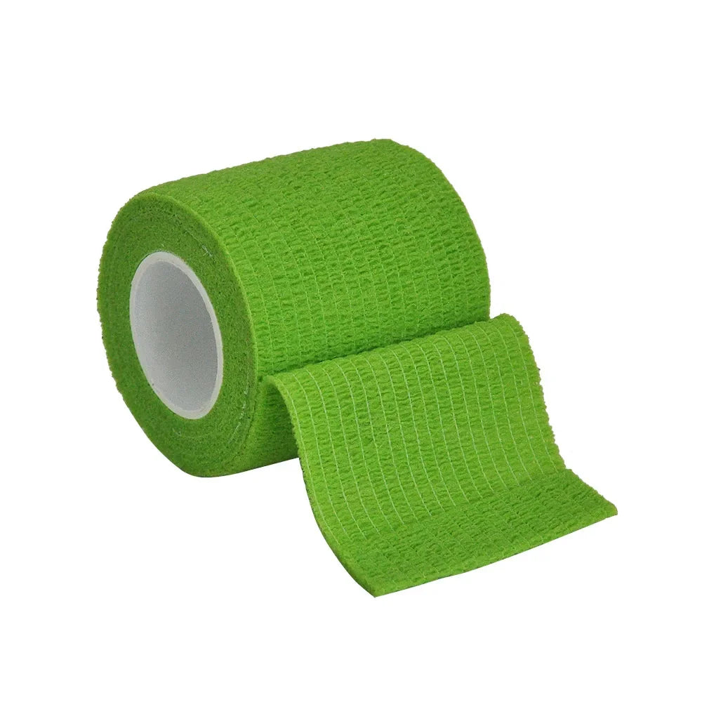 1/6roll 2.5/5/7.5/10cm*4.6m Non Woven Elastic Self Adhesive Bandage Cohesive Bandage for Sports Fixing Finger Wrist Leg