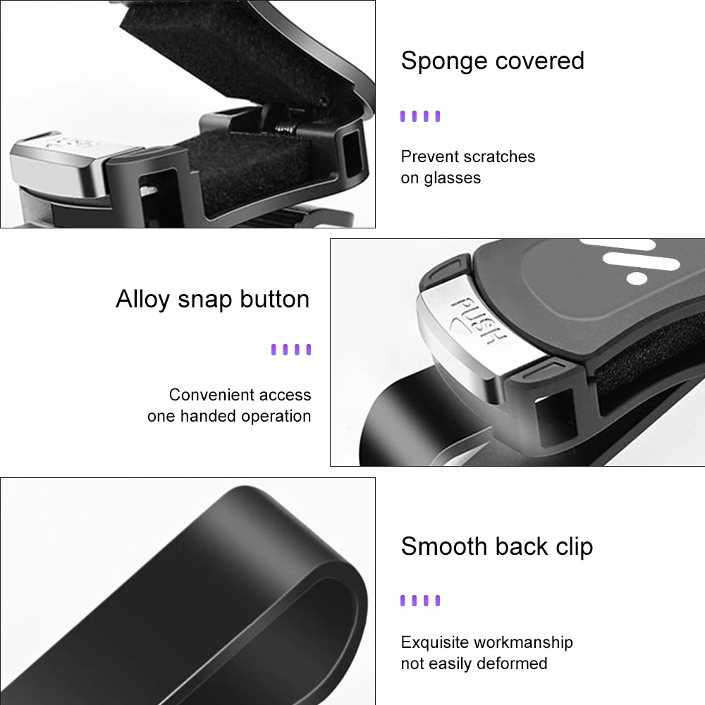 For IM Motors MG IM6 IM5 LS7 L7 LS6 L6 2026 2025 Car Visor Glasses Clip One-hand Pressing Eyeglasses Holder interior accessories