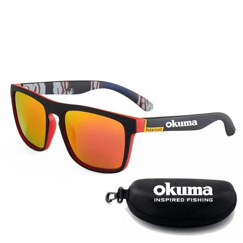 New 6 color okuma fishing glasses men women polarized cycling glasses outdoor driving and hiking anti glare UV400 sunglasses