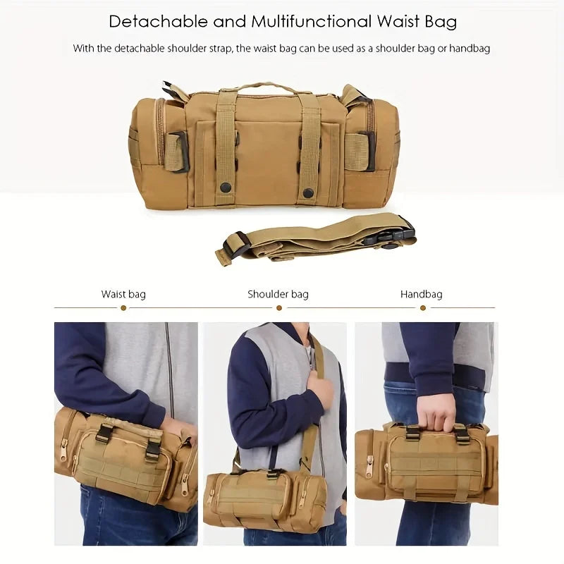 Multifunctional Backpack, Outdoor Fishing and Running Bag, Waist Bag, Camera Bag