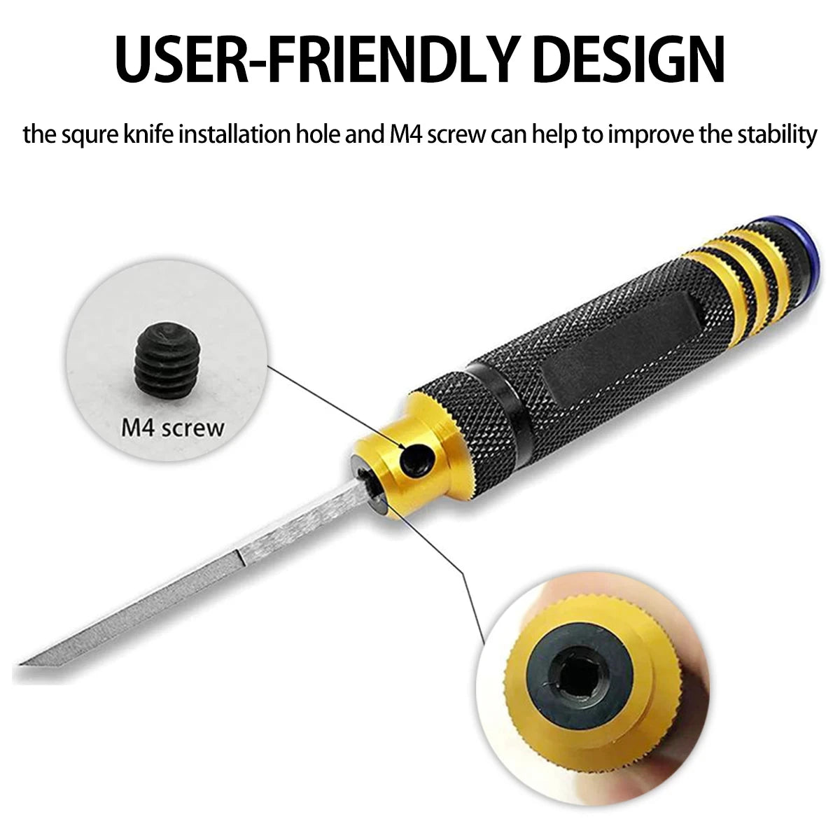 Model Chisel With Blades Gundam Resin Carved Scribe Line Hobby Cutting Tool Chisel 7 Blades Tools For RC Car / Drone Repairing