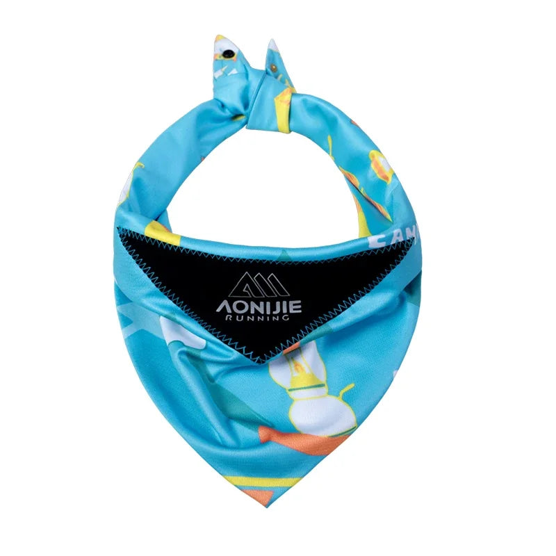 AONIJIE E4427 Upgraded Version Sports Ice Towel Neck Protection Sunscreen Triangle Scarf Sweat Absorption Breathable for Running