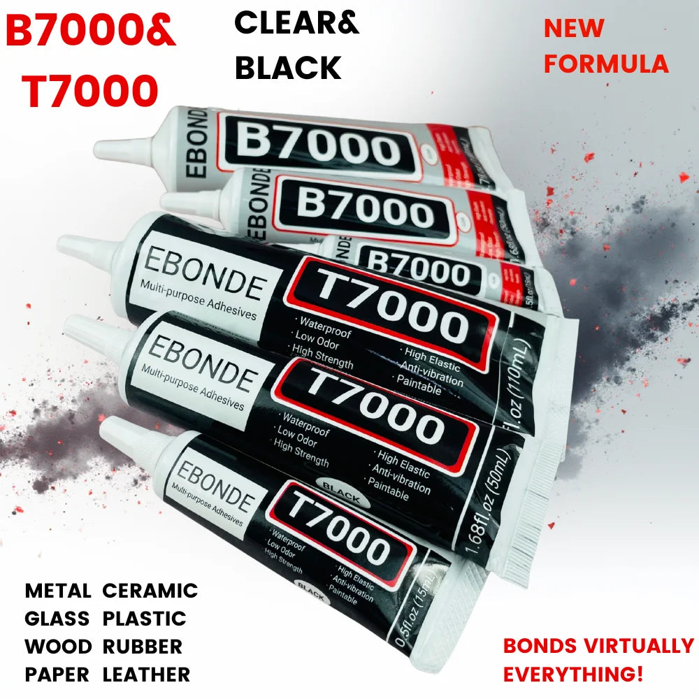 15/50/110mL B7000 Glue T7000 Adhesive Epoxy Resin Repair Cell Phone Touch Screen Liquid Glue Jewelry Craft Adhesive Glue