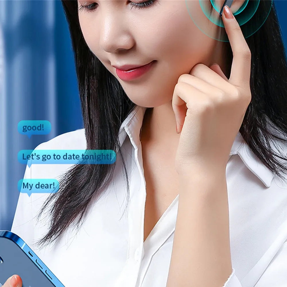 Wireless Tv Earbud Tws Bluetooth Headset with USB Adaptor 9D Stereo Earphone CVC Noise Cancelling 2000mA Charging Box Mic for TV
