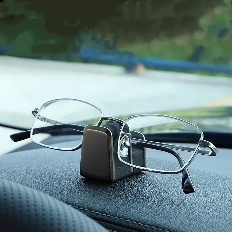 Car Glasses Holder Universal Auto Eyeglasses Organizer Stand Self Adhesive Car Dashboard Glasses Protective Storage Holder Base