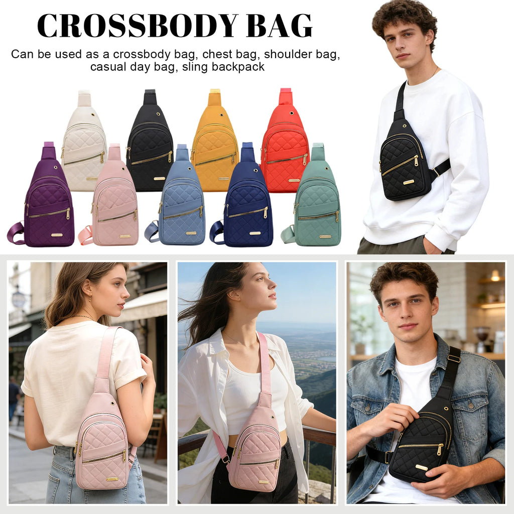  Trending! Livrdious Sling Bag for Women Men, Chest Bag Daypack Crossbody for Travel Sport Running Hiking Small Sling Bag