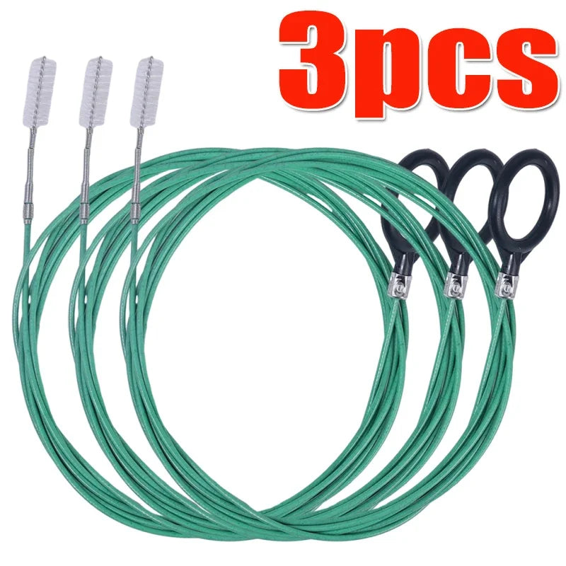 Skylight Drain Pipe Brush Car Drain Dredge Sunroof Cleaning Scrub Brush 3m Drain Hole Cleaning Brush Flexible Accessories Tool