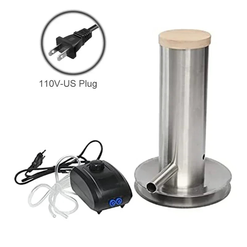 Wood Pellets Outdoor Cold Smoke Generator Portable Electric BBQ Smoker with Lid and Air Pump