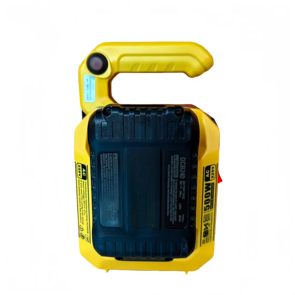 Pure Sine Wave Inverter DC To AC 220V Voltage Converter 500W Power Solar Car Inverters With LED Light For Dewalt 20V Battery