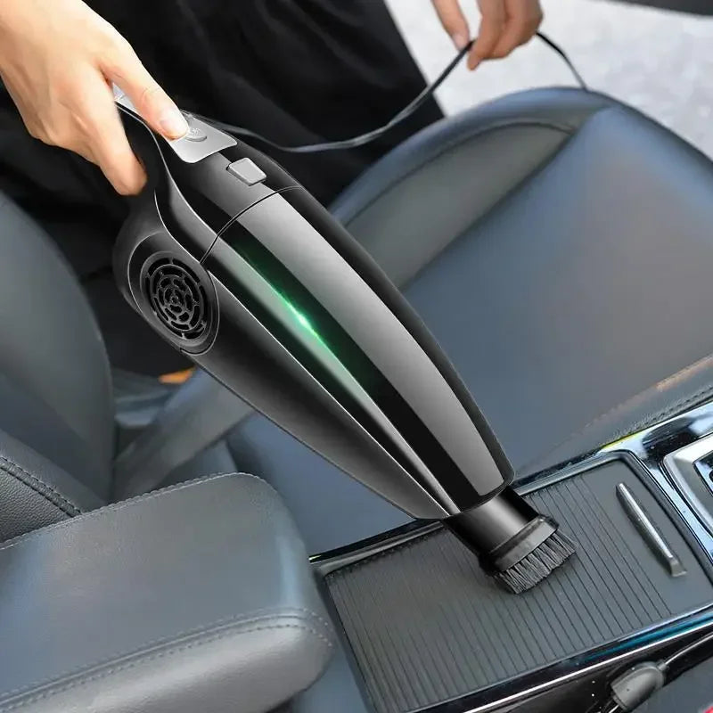 Handheld Car Vacuum Cleaner, 12V Cigarette Lighter Powered, Lightweight with Attachments for Deep Interior Cleaning