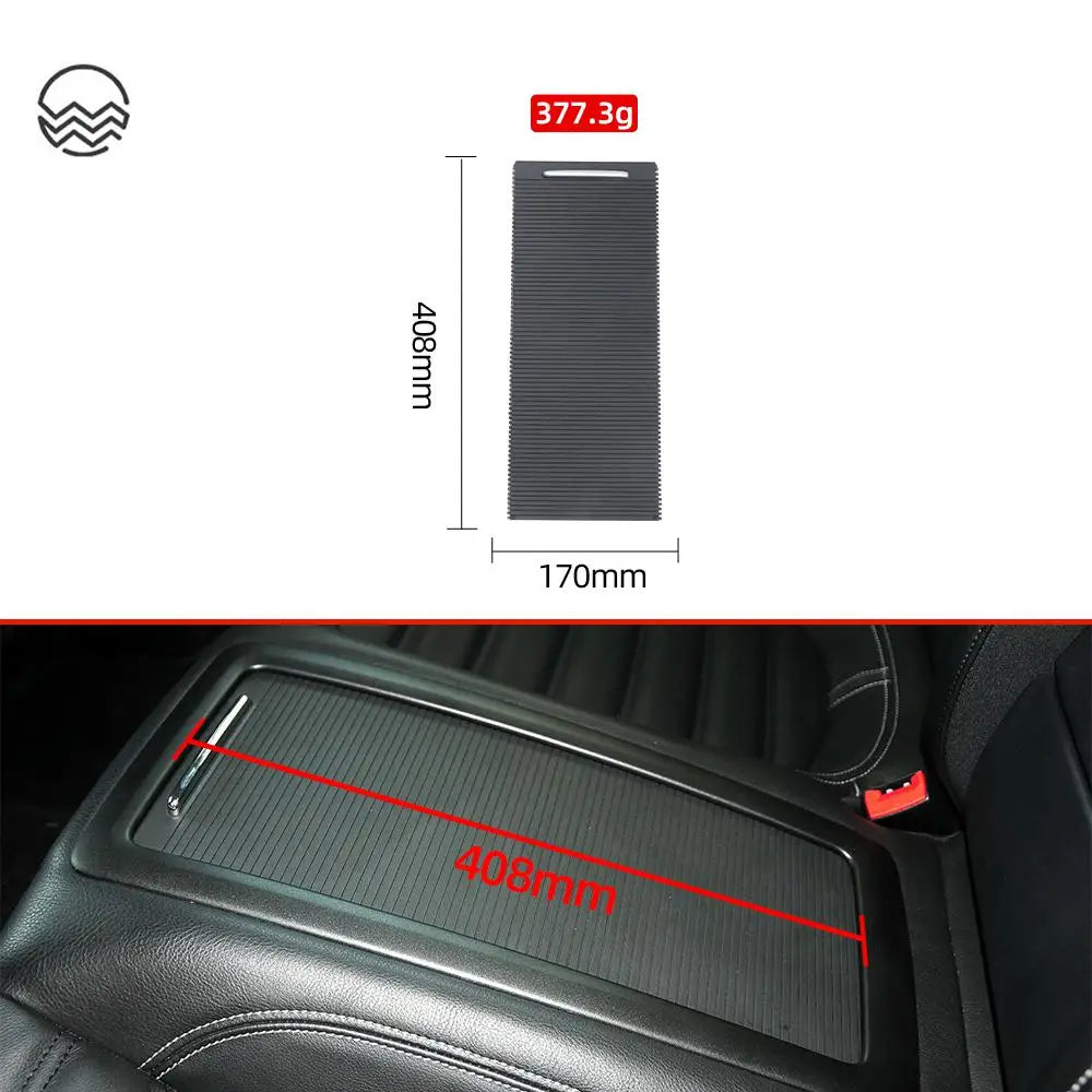 For VW Volkswagen Magotan Passat B6 B7 CC Car Rear Seats Central Armrest Container Storage Box Water Cup Holder Rolling Auto