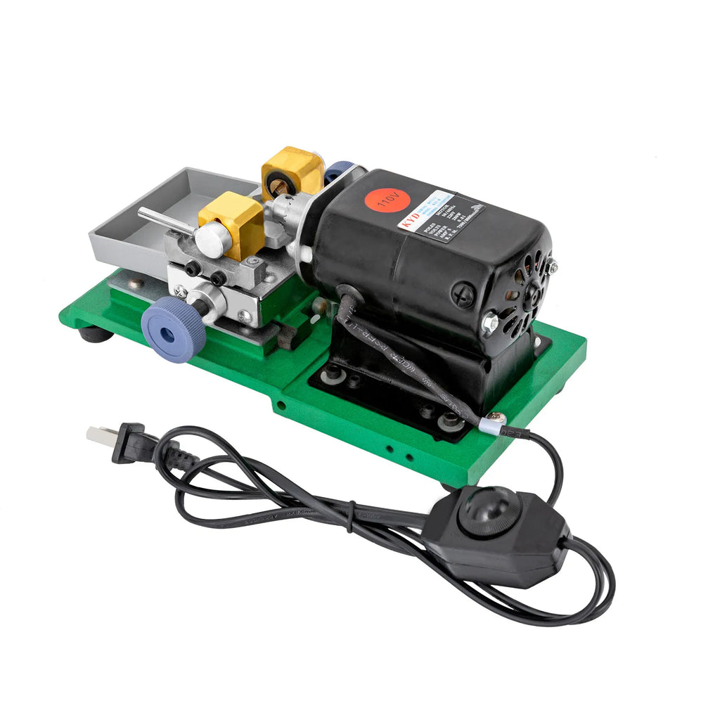 Green, Jewelry Hole Punch, Variable Speed Depth Adjust, Pearl Drilling Machine 280W 110V, for Jewelry Bead Drilling, Suitable Jewelry Diameter 0.2-1.38inch, Aluminum Body
